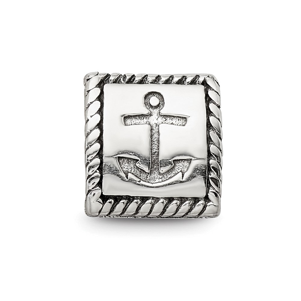 Sterling Silver Reflections Anchor, Cross, Heart Trilogy Three Sided Bead