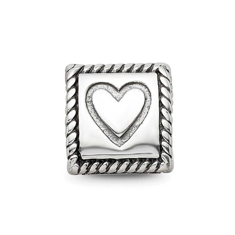 Sterling Silver Reflections Anchor, Cross, Heart Trilogy Three Sided Bead