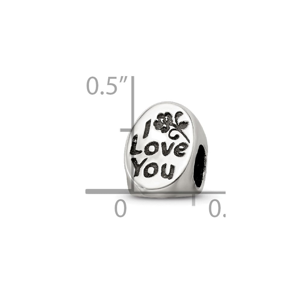 Sterling Silver Reflections #1 Mom Trilogy Oval Bead