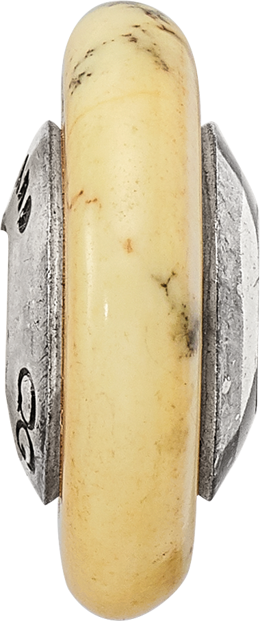 Sterling Silver Reflections Yellow Maganasite Stone Bead Size: 15.45MM X 6.36MM