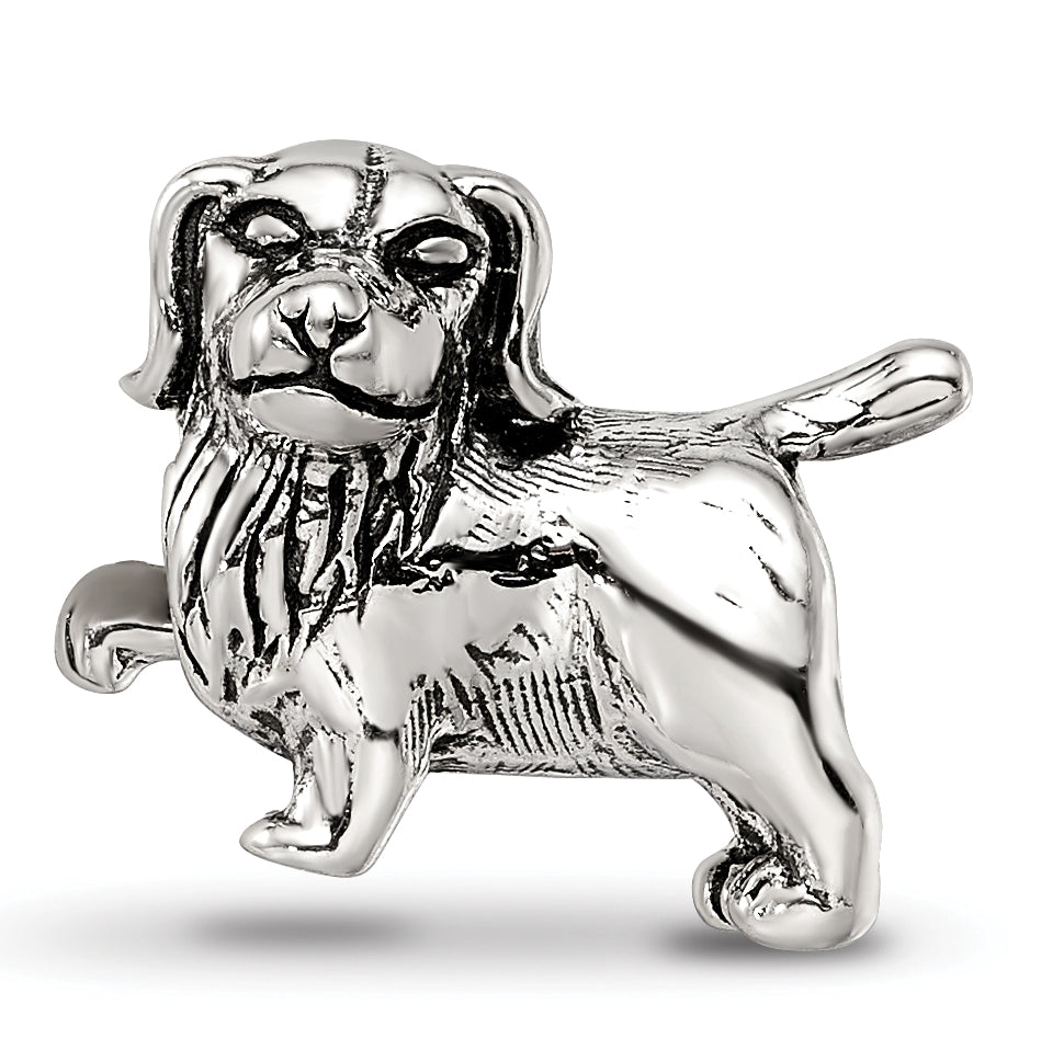 Sterling Silver Reflections Golden Retriever Bead Size: 10.91MM X 11.82MM