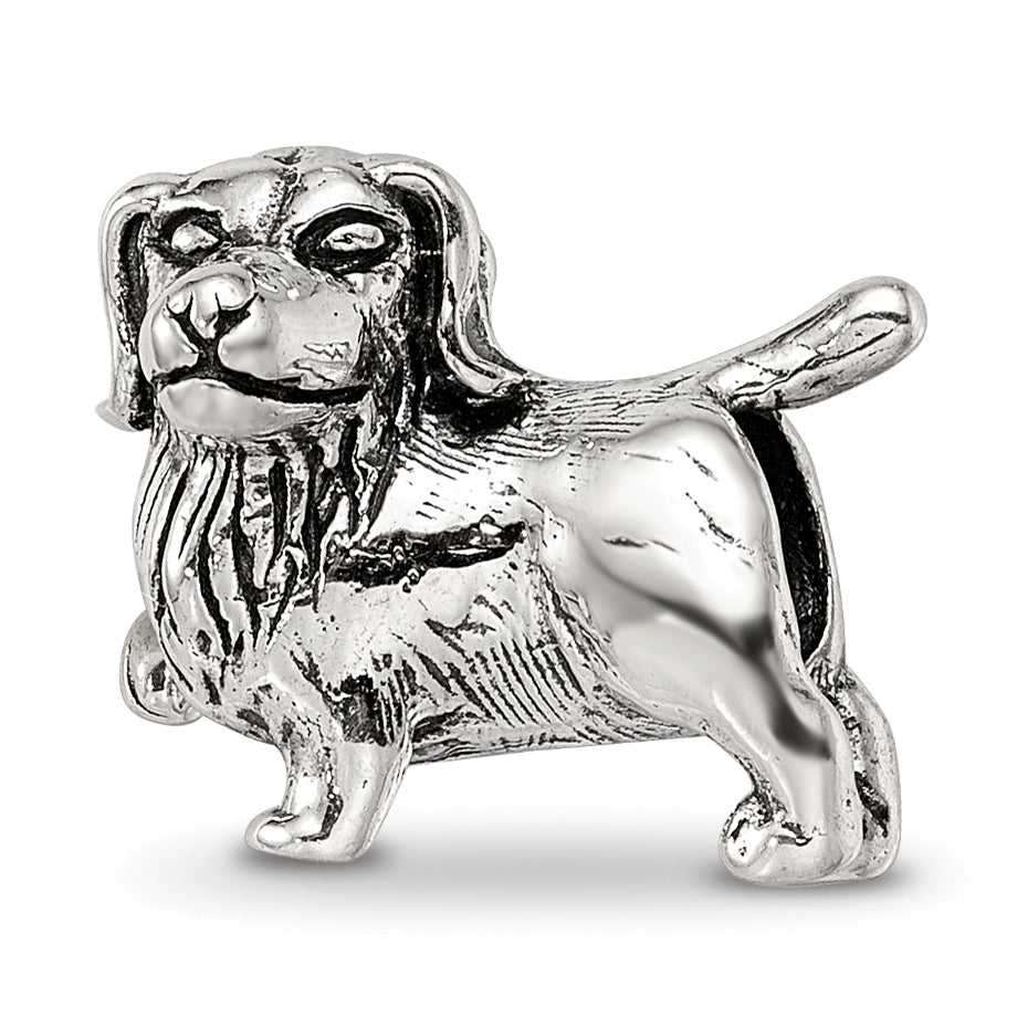 Sterling Silver Reflections Golden Retriever Bead Size: 10.91MM X 11.82MM
