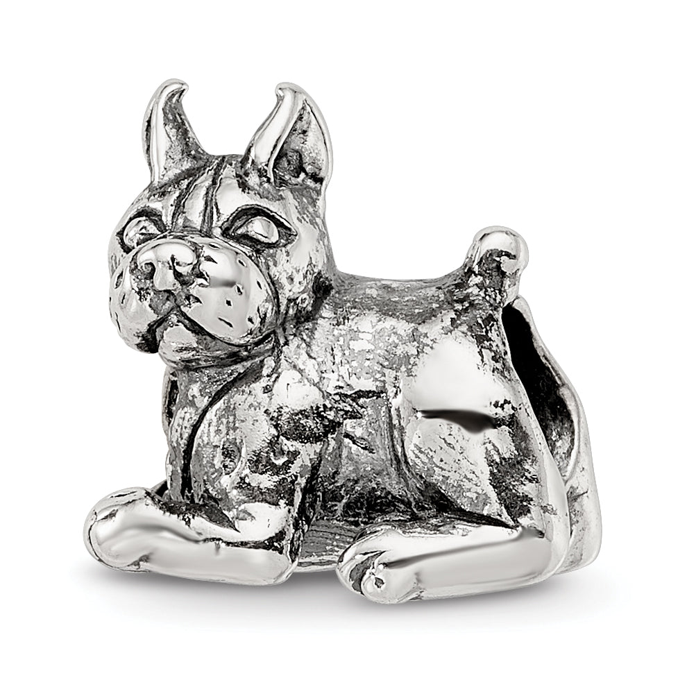 Sterling Silver Reflections Boxer Bead Size: 10.91MM X 10.91MM