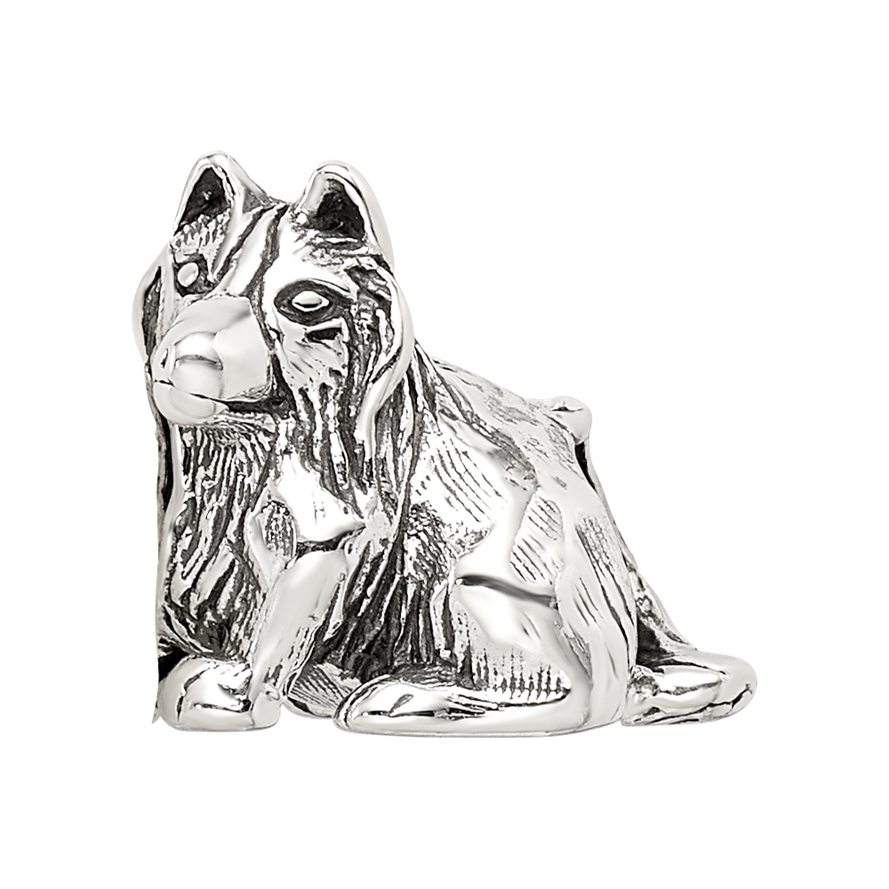 Sterling Silver Reflections Shetland Sheepdog Bead