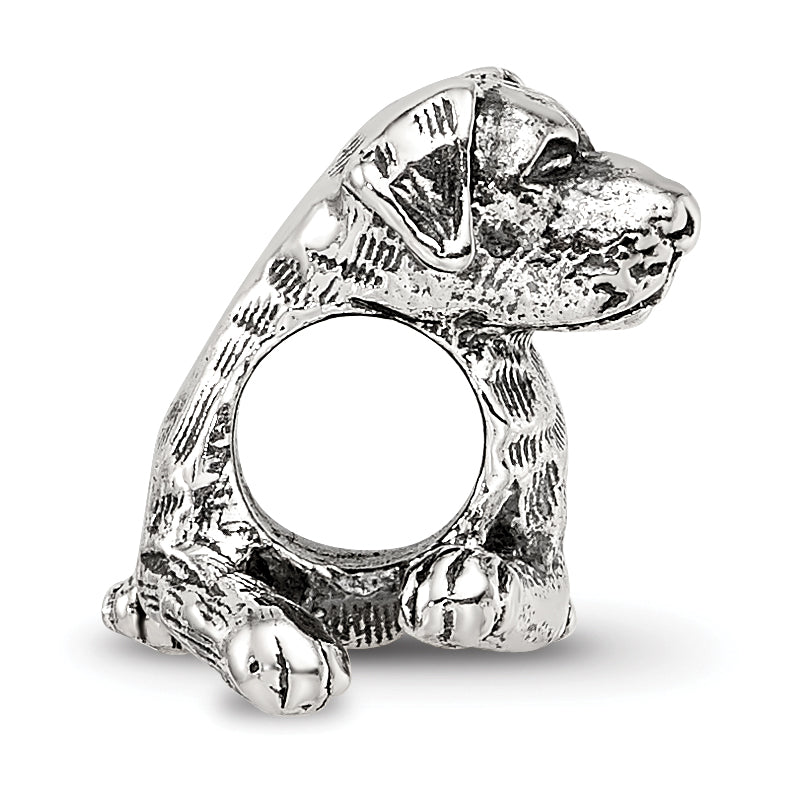 Sterling Silver Reflections Rottweiler Bead Size: 10MM X 11.82MM