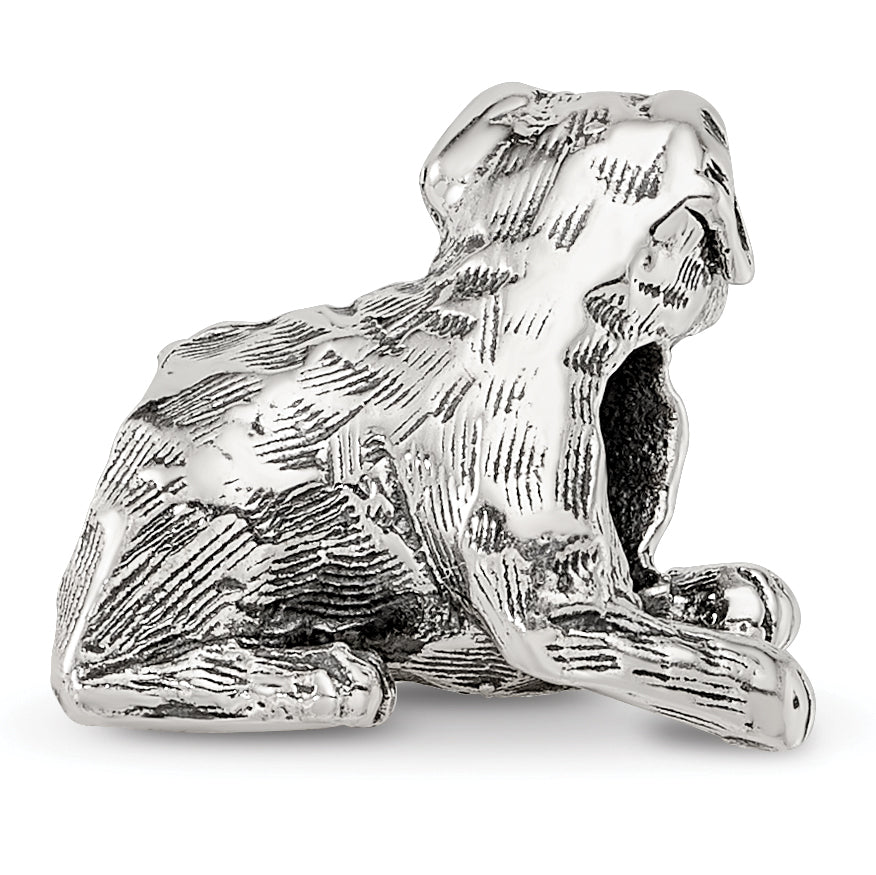 Sterling Silver Reflections Rottweiler Bead Size: 10MM X 11.82MM