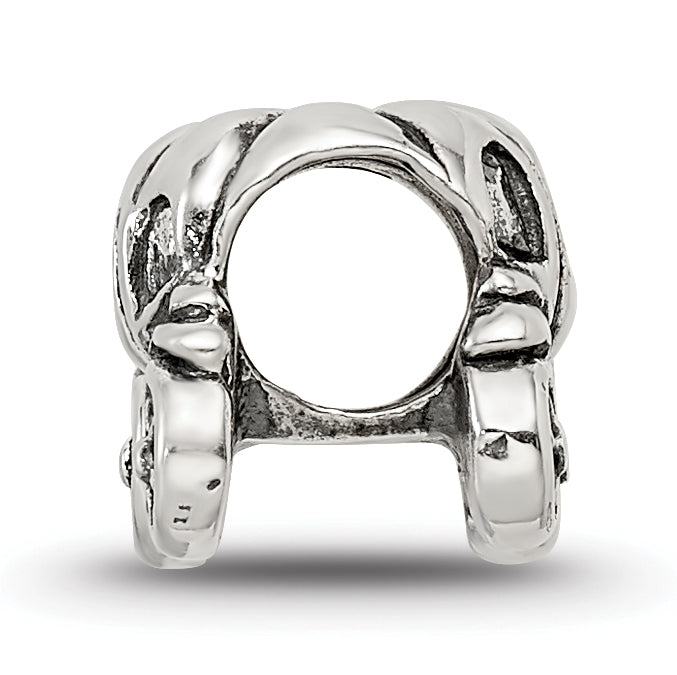 Sterling Silver Reflections Pumpkin Carriage Bead Size: 7.27MM X 10MM