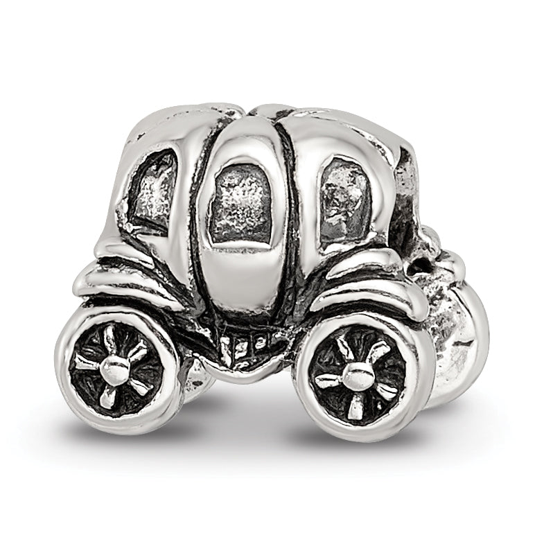 Sterling Silver Reflections Pumpkin Carriage Bead Size: 7.27MM X 10MM