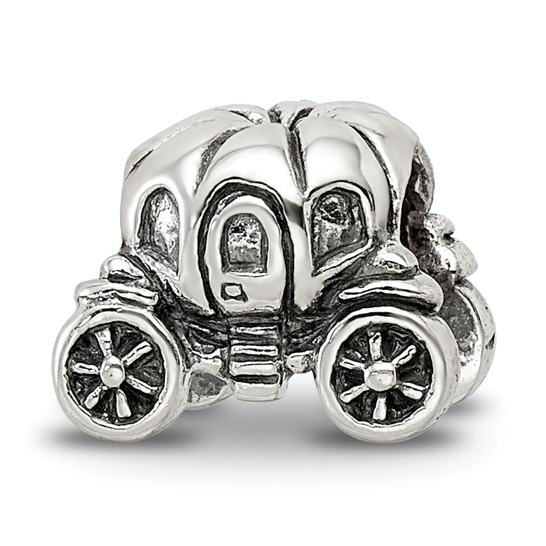 Sterling Silver Reflections Pumpkin Carriage Bead Size: 7.27MM X 10MM