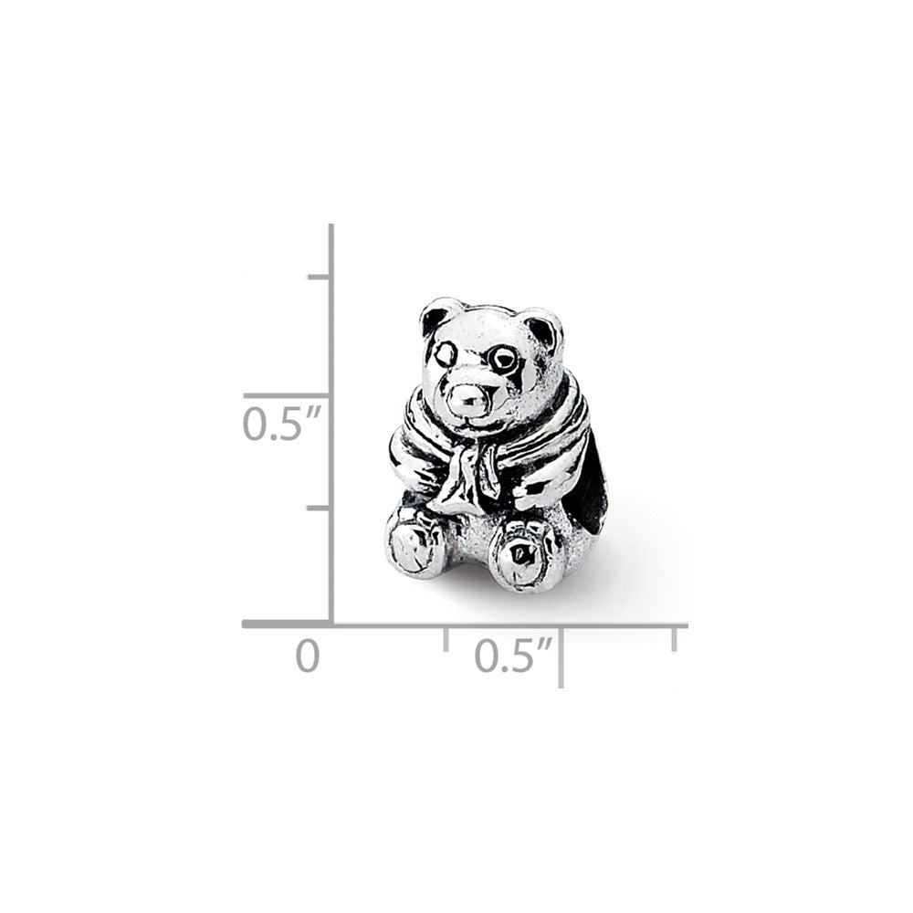 Sterling Silver Reflections Teddy Bear Bead