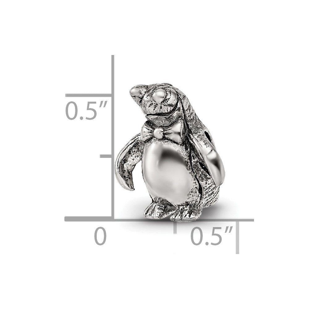 Sterling Silver Reflections Penguin Bead