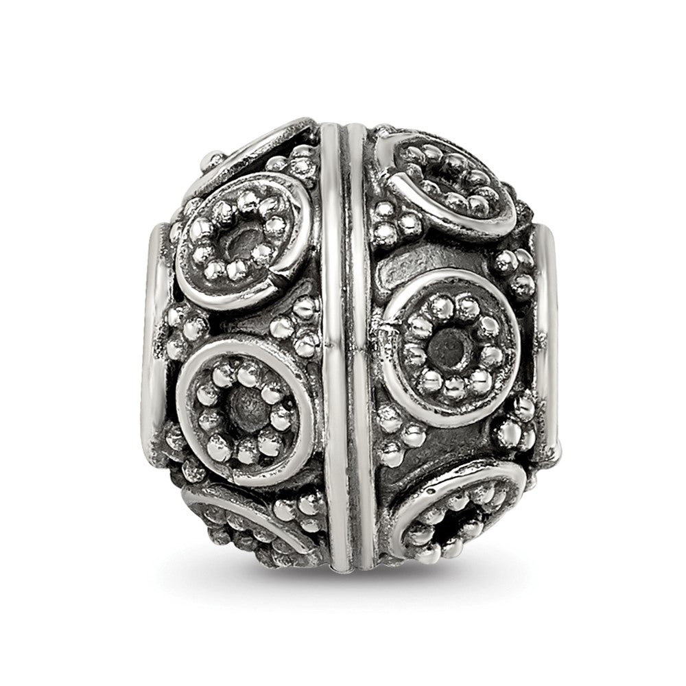 Sterling Silver Reflections Decorative Bali Bead