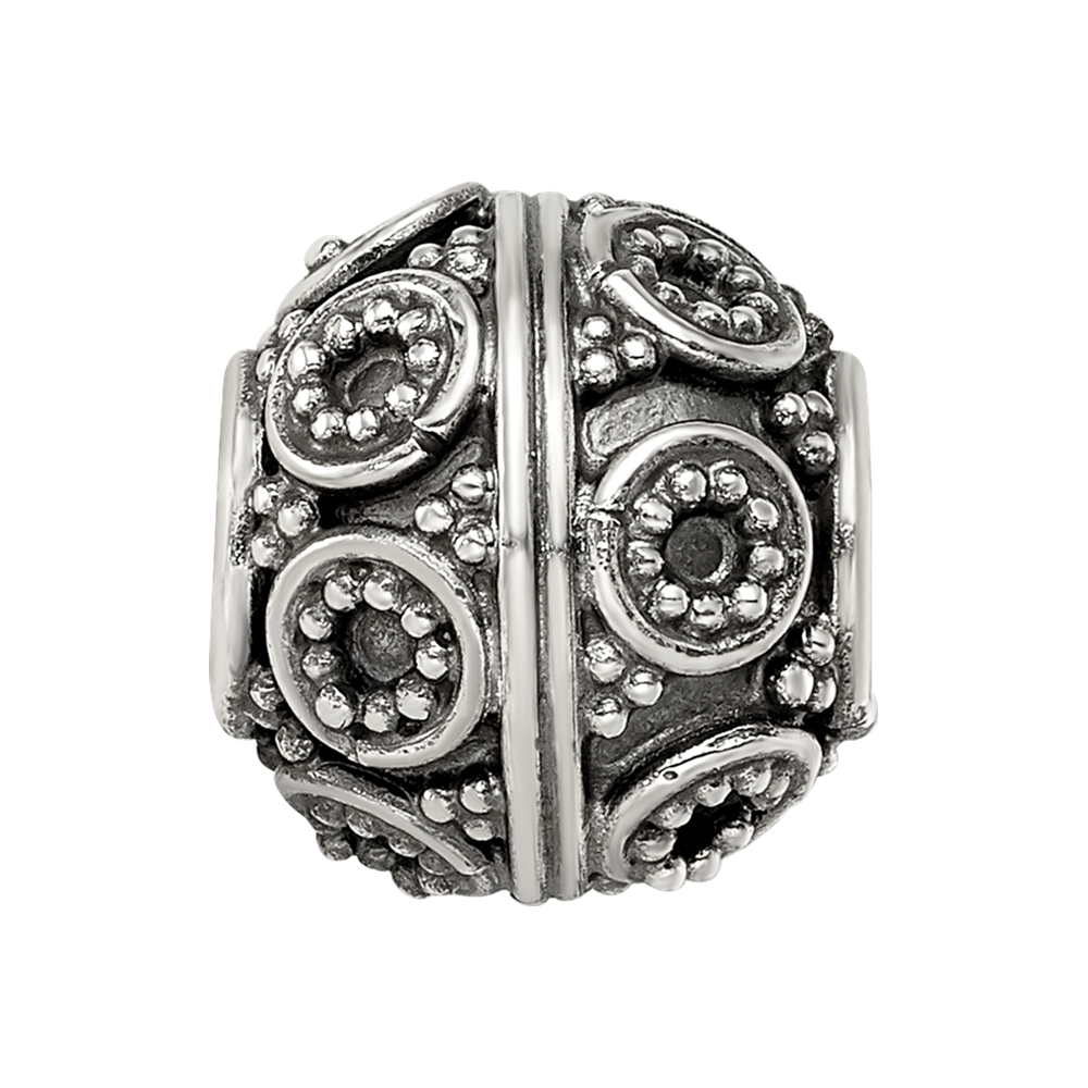 Sterling Silver Reflections Decorative Bali Bead