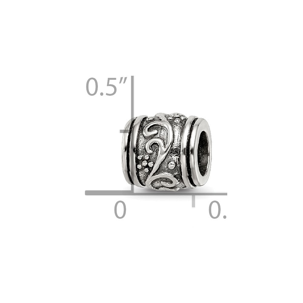 Sterling Silver Reflections Floral Bead