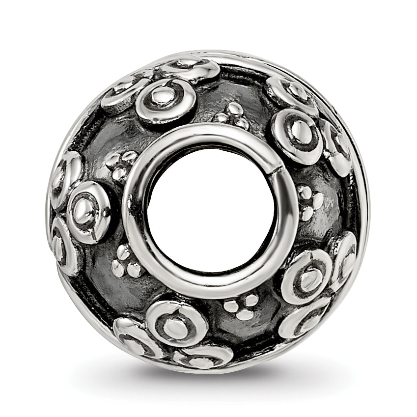 Sterling Silver Reflections Decorative Bali Bead Size: 10.91MM X 10MM
