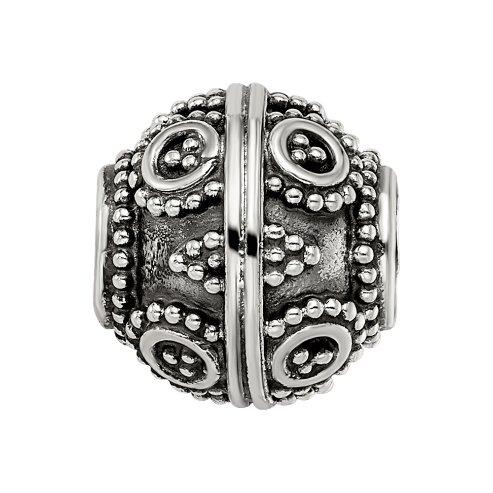 Sterling Silver Reflections Decorative Bali Bead