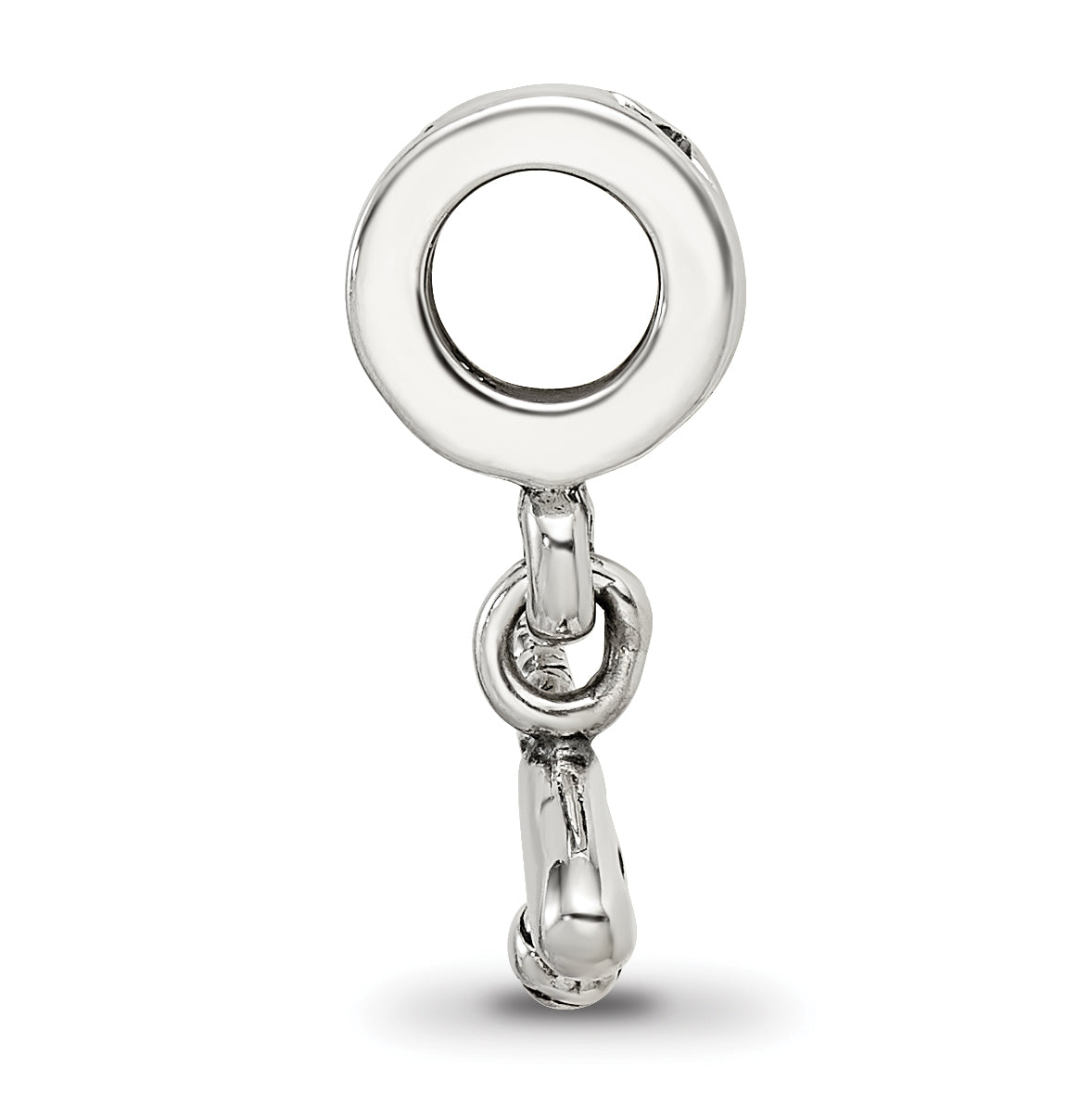 Sterling Silver Reflections Baseball Bat & Ball Dangle Bead Size: 15.45MM X 9.09MM