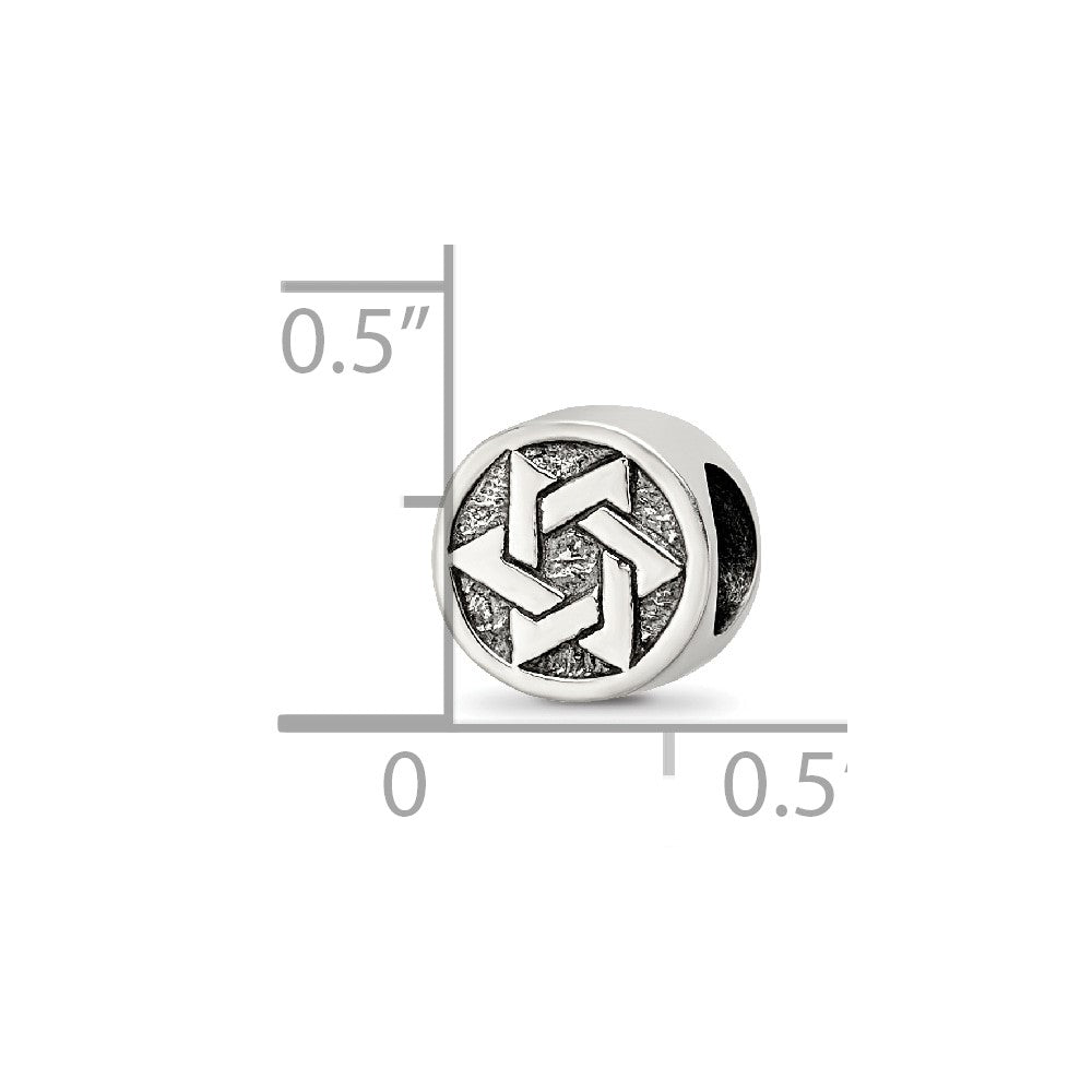 Sterling Silver Reflections Star of David Bead