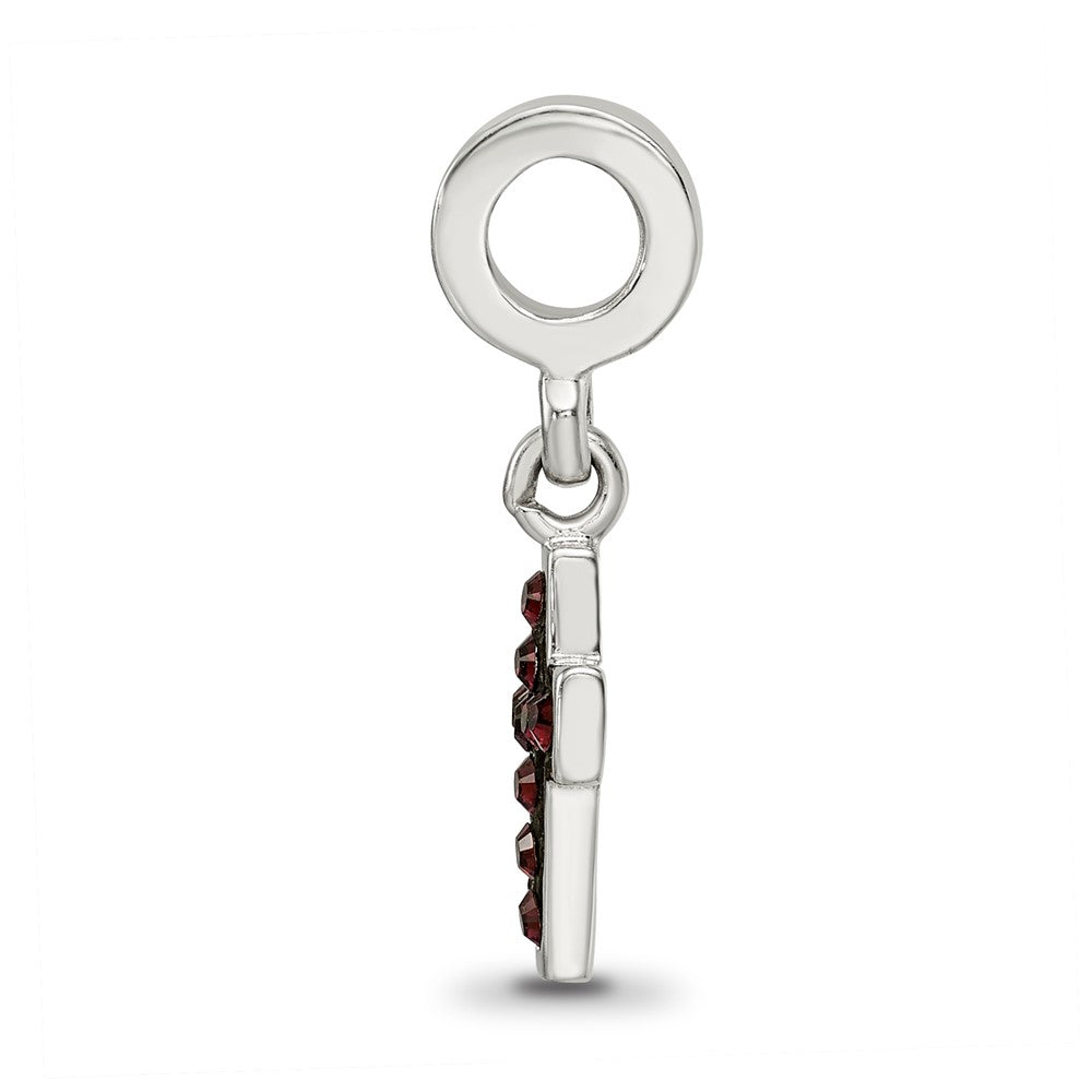 Sterling Silver Reflections Preciosa Crystal Cross Dangle Bead