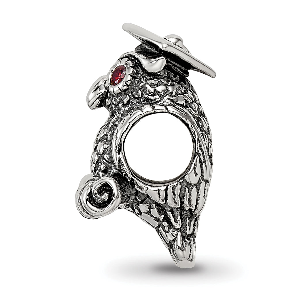 Sterling Silver Reflections Wise Owl Bead Size: 11.82MM X 8.18MM