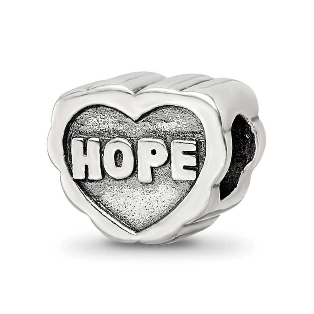 Sterling Silver Reflections Hope Heart Bead