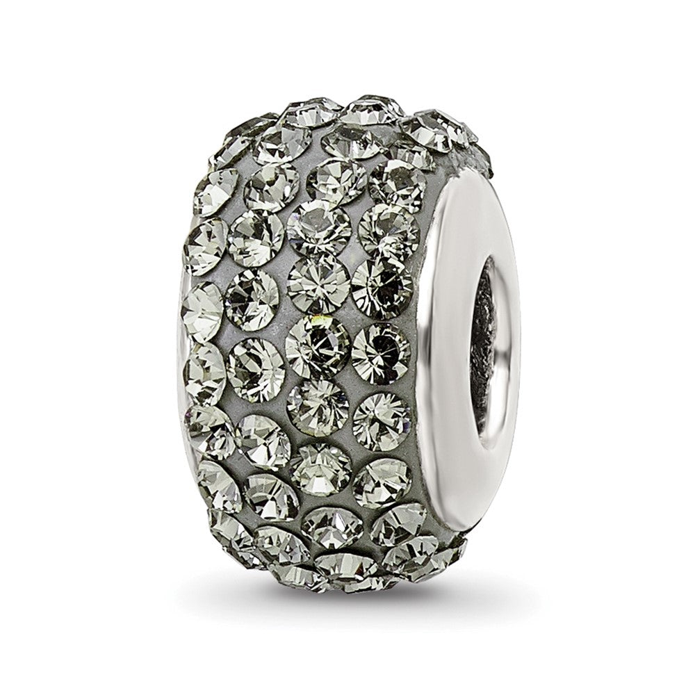 Sterling Silver Reflections Silver/Grey Full Preciosa Crystal Bead