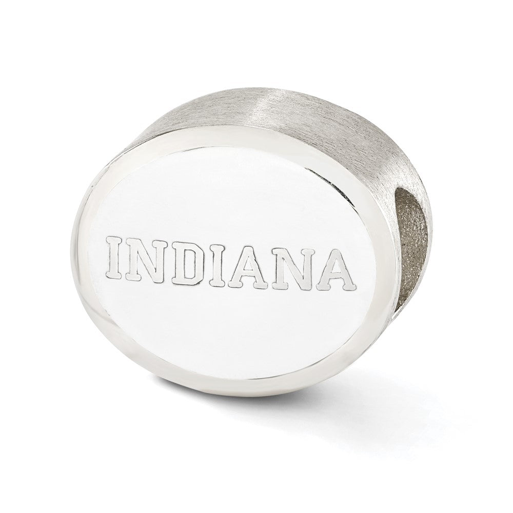 Sterling Silver Enameled Indiana University Collegiate Bead