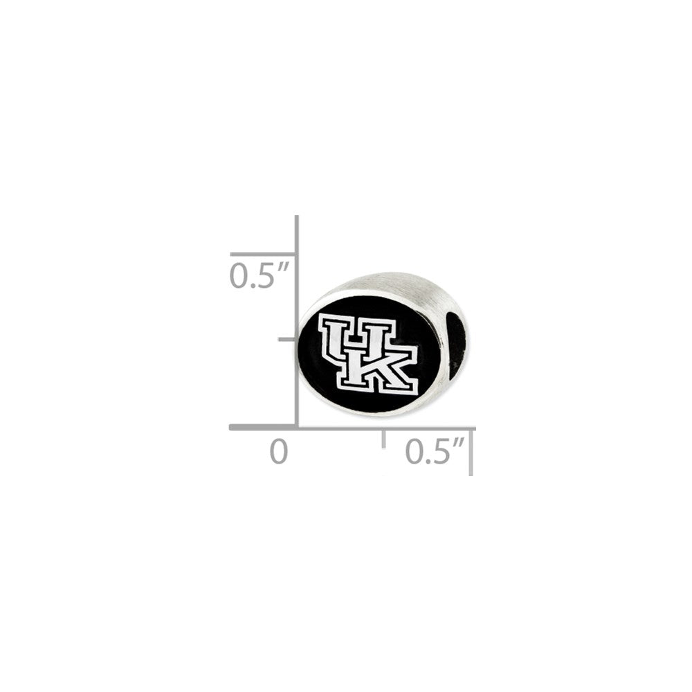 Sterling Silver Antiqued University of Kentucky Collegiate Bead