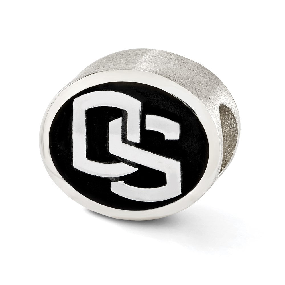 Sterling Silver Antiqued Oregon State University Collegiate Bead