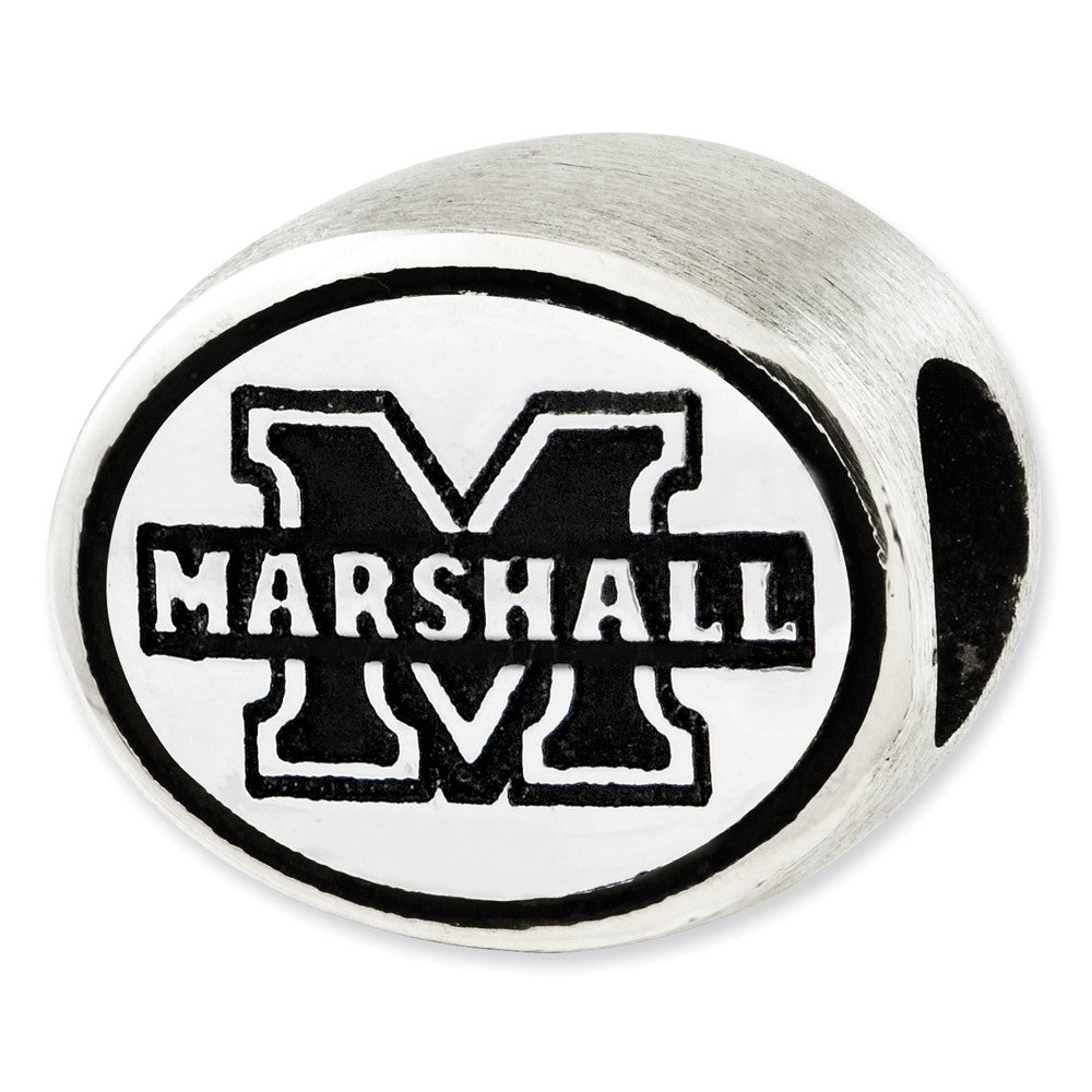 Sterling Silver Antiqued Marshall University Collegiate Bead