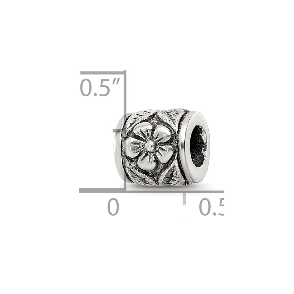 Sterling Silver Reflections Floral Bead
