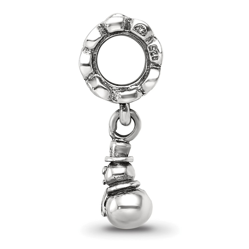 Sterling Silver Reflections Snowman Dangle Bead
