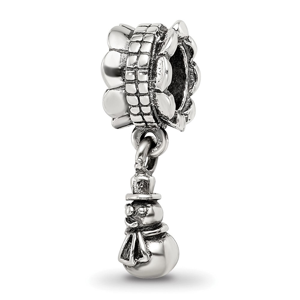 Sterling Silver Reflections Snowman Dangle Bead