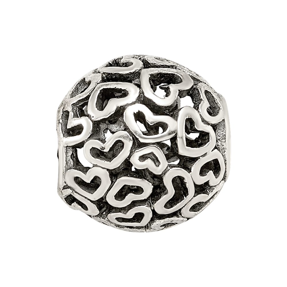 Sterling Silver Reflections Hearts Bali Bead