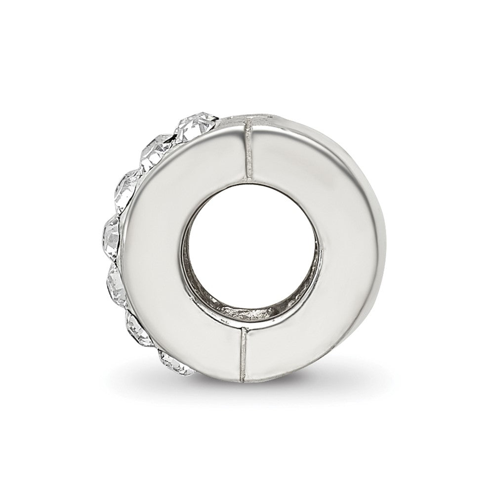 Sterling Silver Reflections Clear Preciosa Crystal Bead