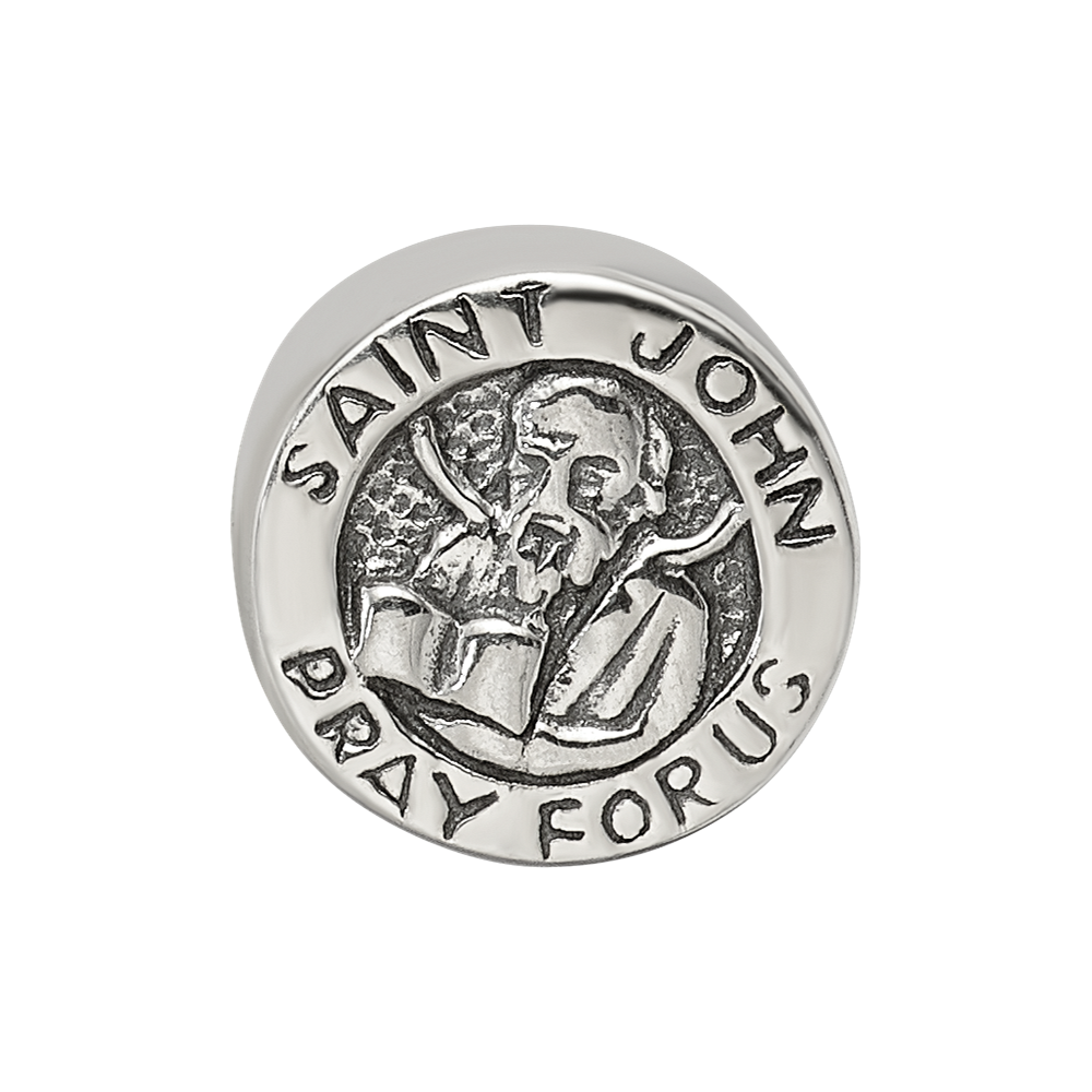 Sterling Silver Reflections Saint John Pray For Us Bead