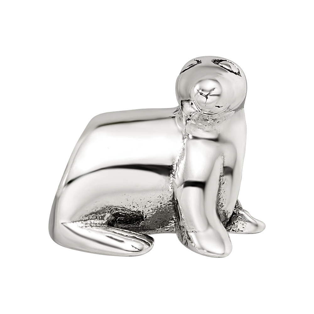 Sterling Silver Reflections Sea Lion Bead
