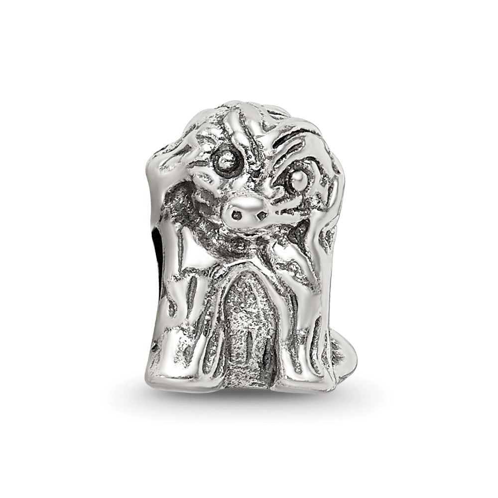 Sterling Silver Reflections Sitting Puppy Bead