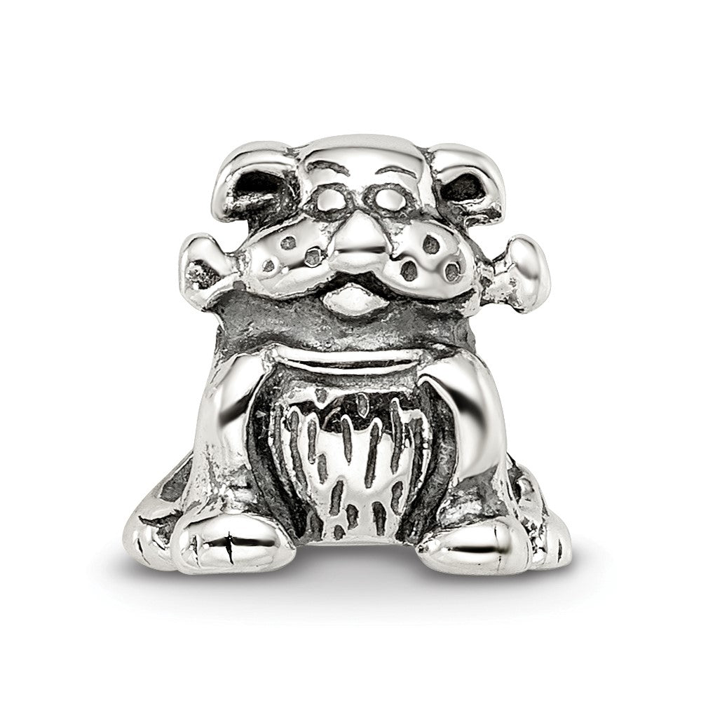 Sterling Silver Reflections Dog with Bone Bead