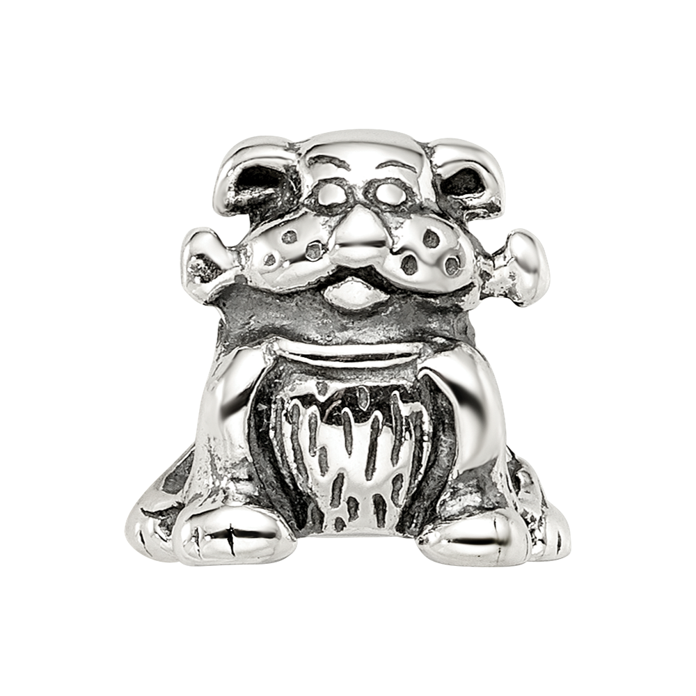 Sterling Silver Reflections Dog with Bone Bead