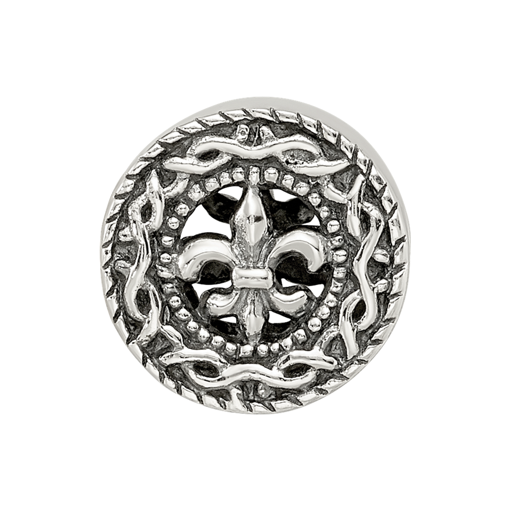 Sterling Silver Reflections Fleur de lis Bead