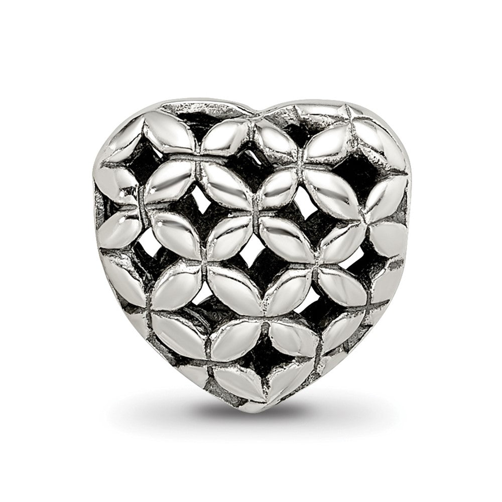 Sterling Silver Reflections Heart Bead
