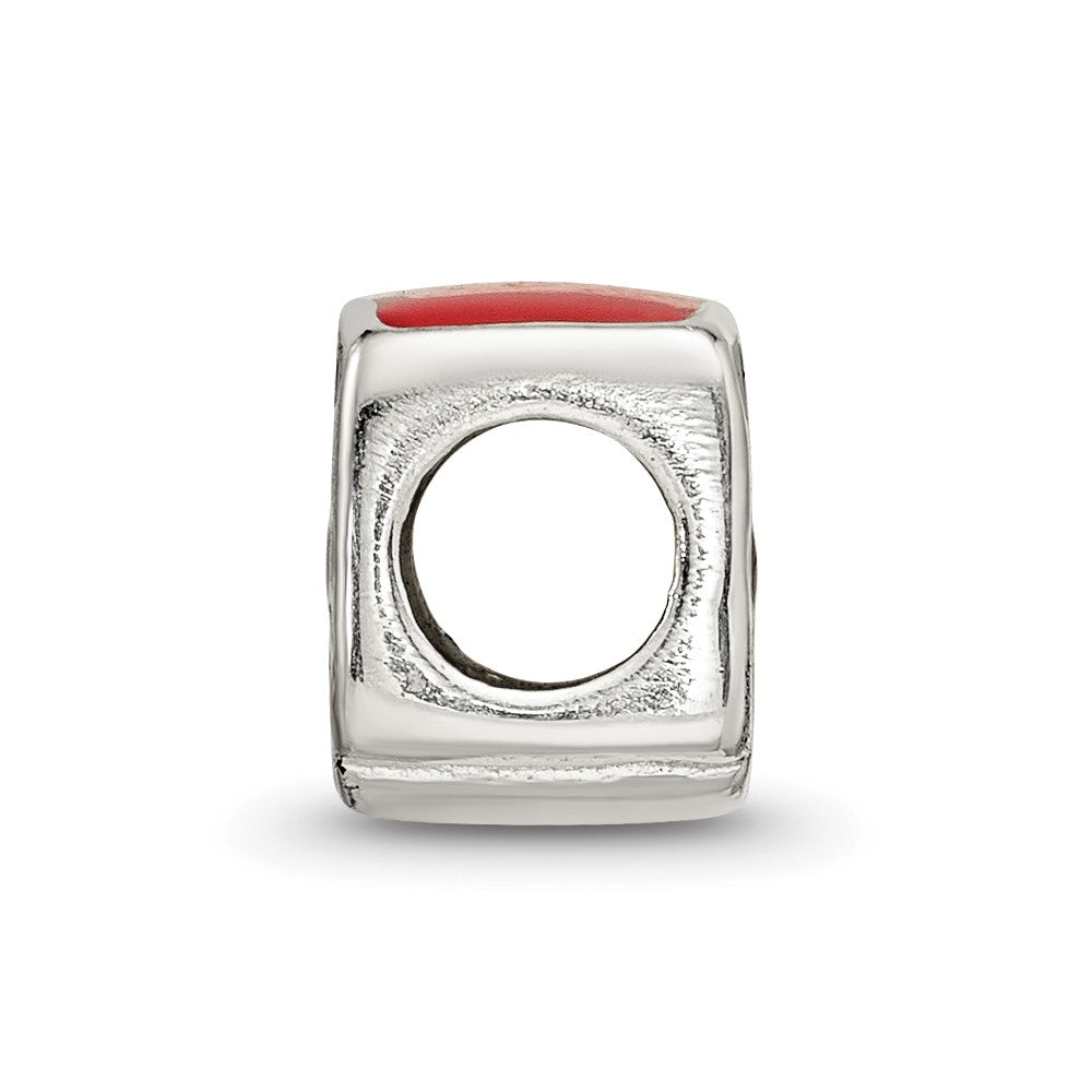 Sterling Silver Reflections Enamel London Double Decker Bus Bead