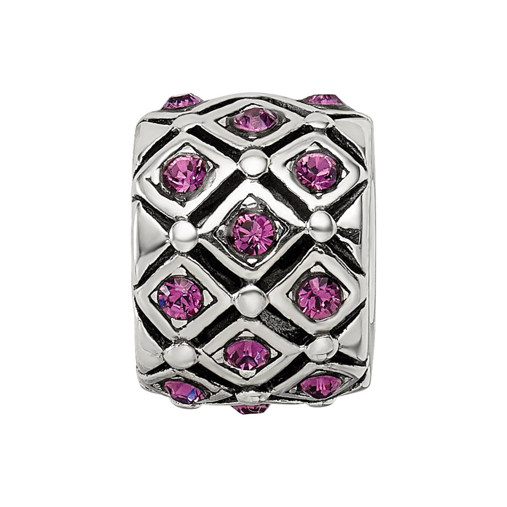 Sterling Silver Reflections February Preciosa Crystal Bead