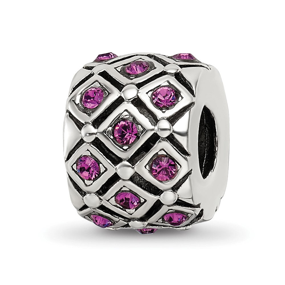 Sterling Silver Reflections February Preciosa Crystal Bead