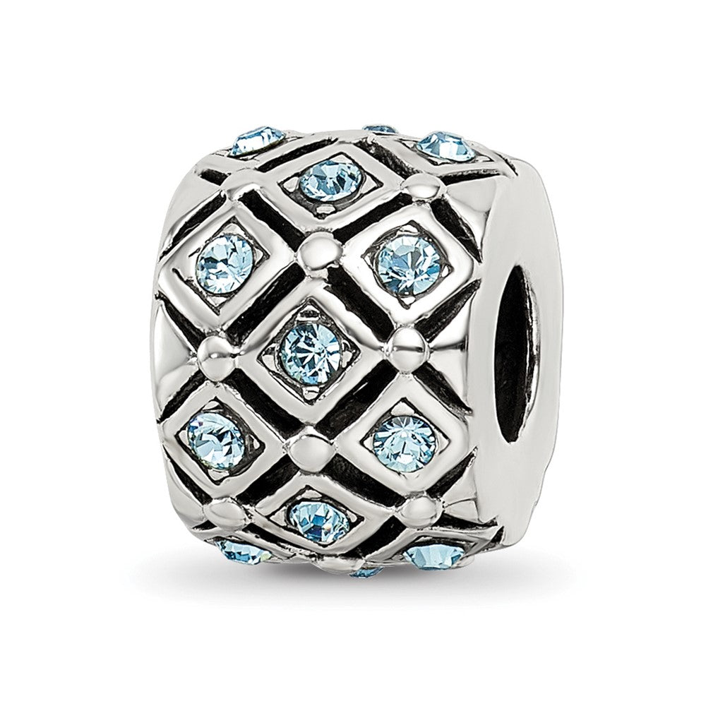 Sterling Silver Reflections March Preciosa Crystal Bead