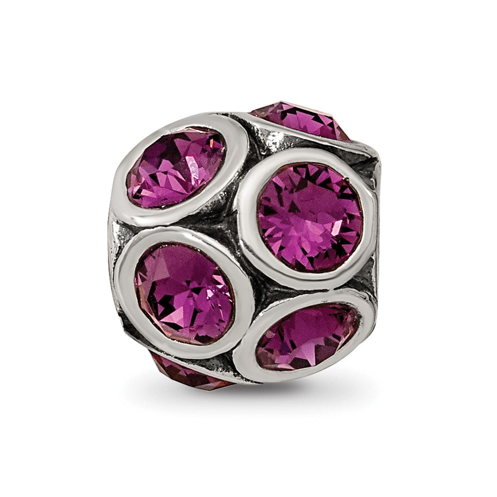 Sterling Silver Reflections February Preciosa Crystal Bead