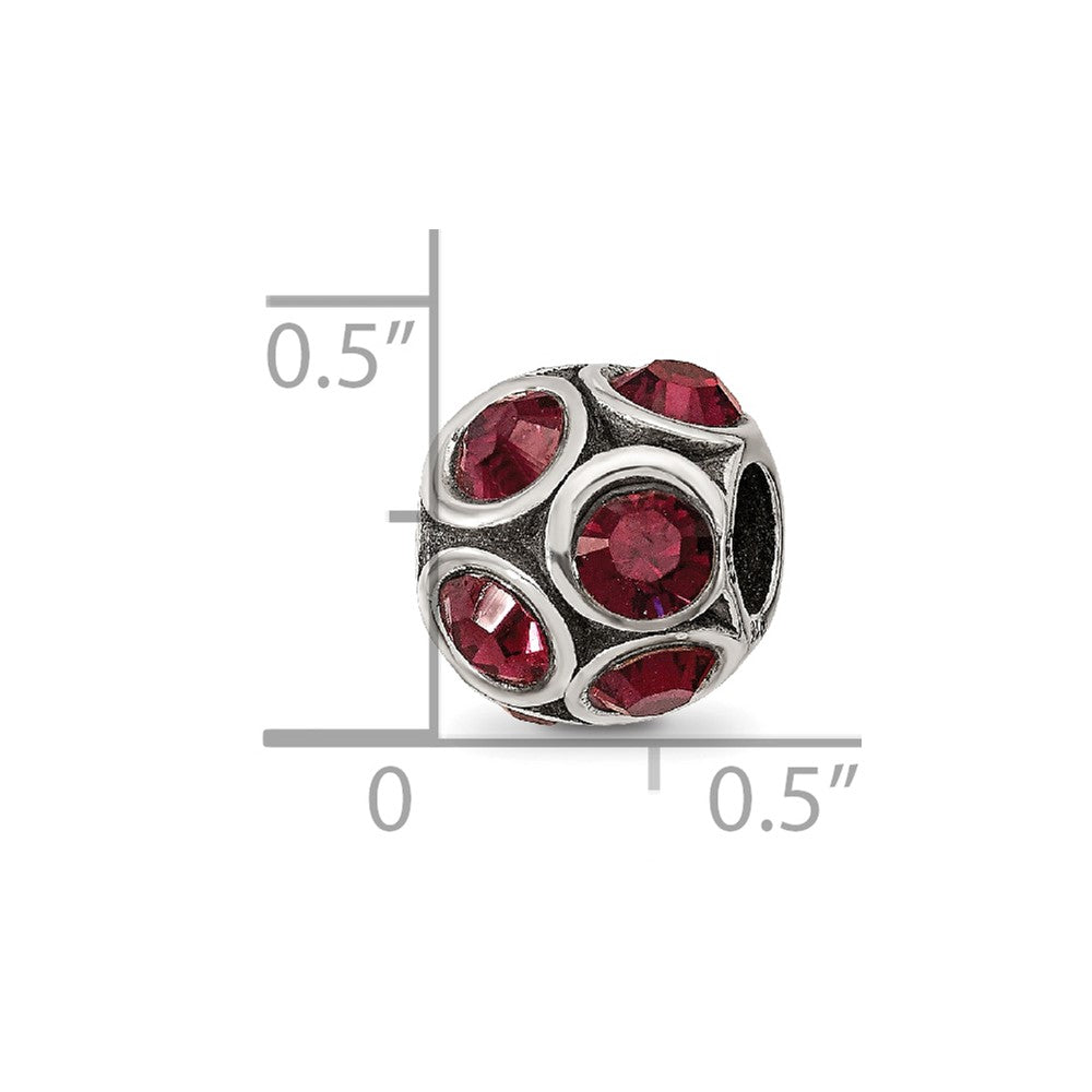 Sterling Silver Reflections January Preciosa Crystal Bead