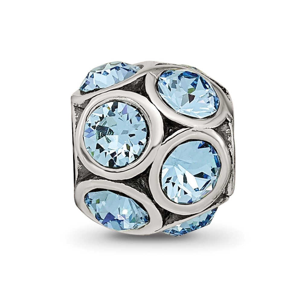 Sterling Silver Reflections March Preciosa Crystal Bead