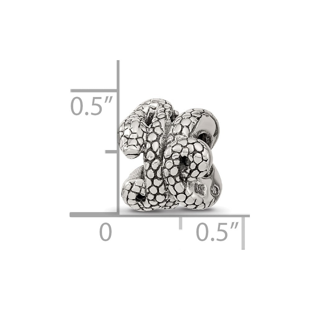 Sterling Silver Reflections Snake Bead